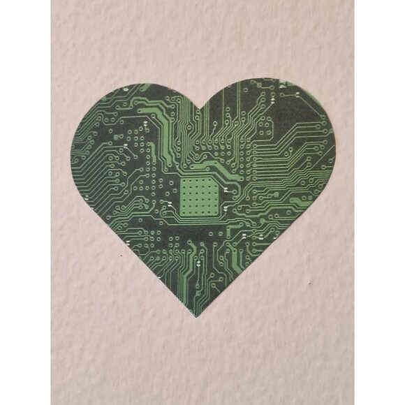 Heart Circuit / Motherboard Sticker Decal Waterproof Vinyl (2 Pack) - Picture 2 of 5